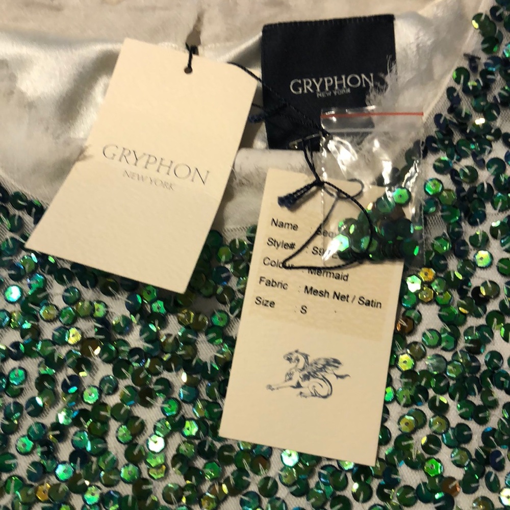 COPY - Nwt gryphon  sequin top.  Lined . Large.